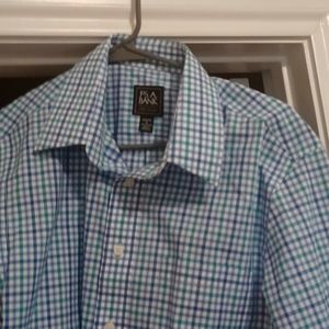 Two Jos A. Bank long sleeve medium button down shirts